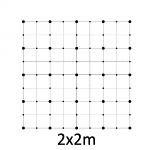 Zelená stena - lanková sieť 2x2 ZP