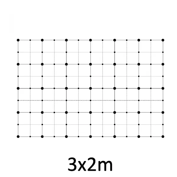 Zelená stena - lanková sieť 3x2 ZP