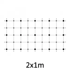 Zelená stena - lanková sieť 2x1 NX