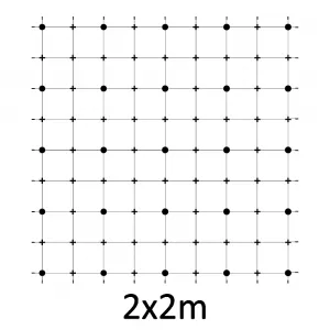 Zelená stena - lanková sieť 2x2 NX