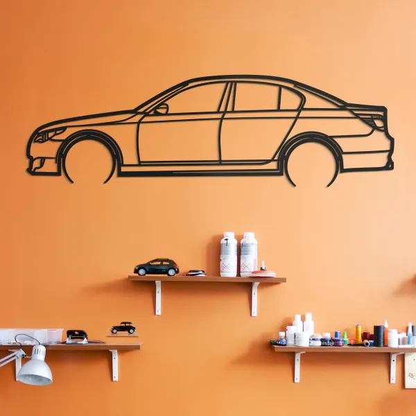 Obraz siluety auta - BMW E60 M5