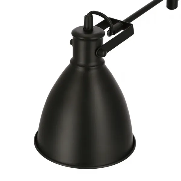 Nástenná lampa čierna nastaviteľná 1xE27 Espera