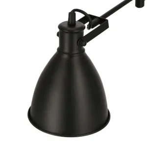 Nástenná lampa čierna nastaviteľná 1xE27 Espera