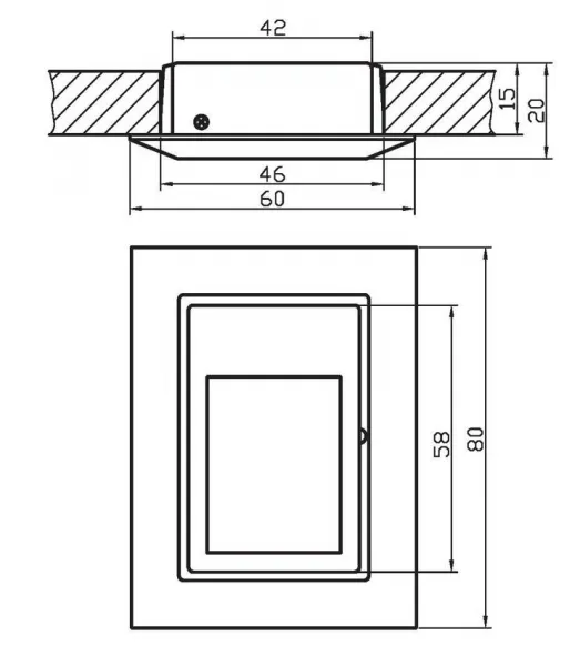 Saténové nástenné svietidlo na schodisko G4 MS-07