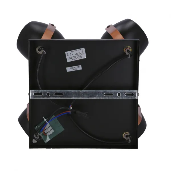 Čierno-medená nastaviteľná stropná lampa E14 4x40W Anica