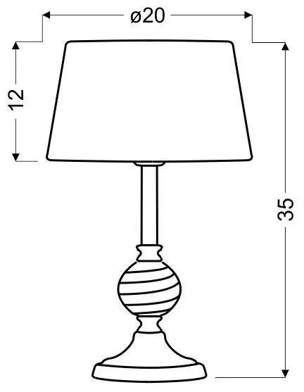 Svetlozelená pracovná lampa Fero