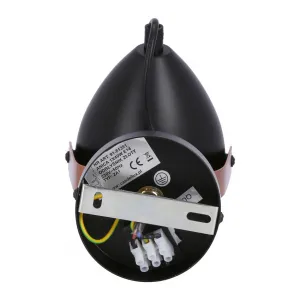 Čierno-medená nastaviteľná nástenná lampa E14 40W Anica