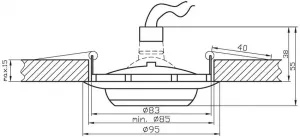 Stropné svietidlo ro-01 MR-16