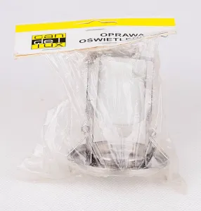 Stropná lampa, saténový nikel, okrúhla, OZS-01