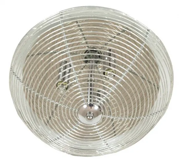Strieborná okrúhla stropná lampa 5xG9
