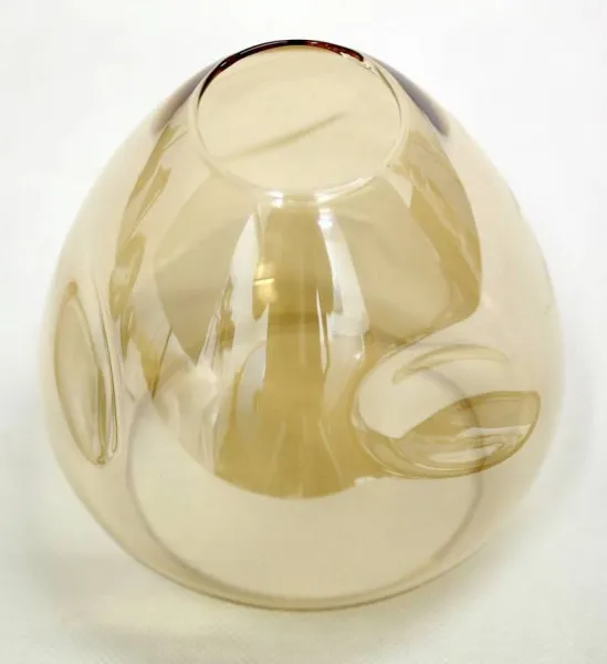 Nástenná lampa čierna/zlaté sklo dymové 1xE27 Unica