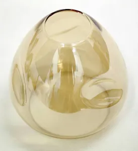 Nástenná lampa čierna/zlaté sklo dymové 1xE27 Unica