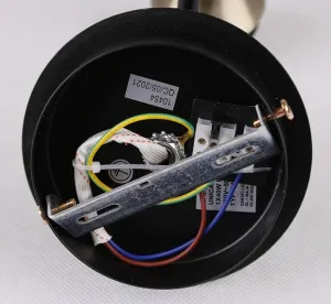 Nástenná lampa čierna/zlaté sklo dymové 1xE27 Unica