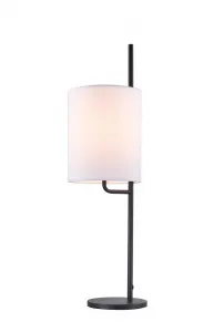 Čiernobiela stolová lampa Tokyo Ledea