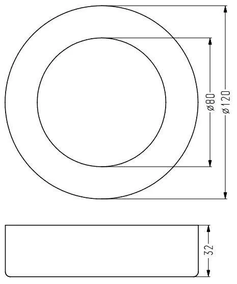 Stropné svietidlo Spn-03 IP20 LED