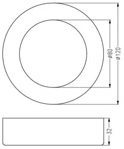 Stropné svietidlo Spn-03 IP20 LED