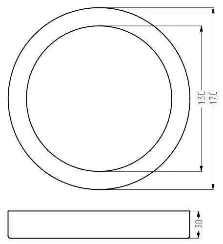 Stropné svietidlo Spn-04 IP20 LED