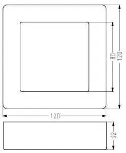 Stropné svietidlo Spn-06 IP20 LED