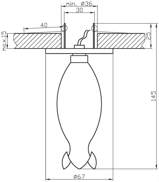 Dekoratívne stropné svietidlo, biele, G4