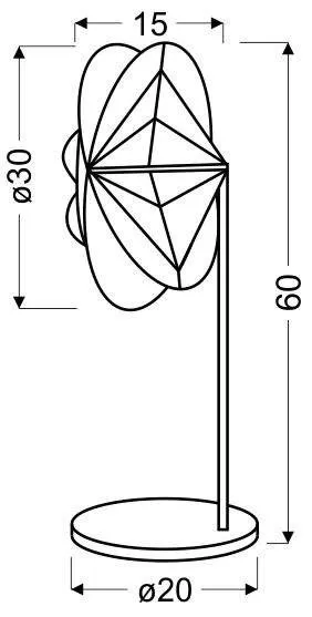 Chrómová pracovná lampa Spider