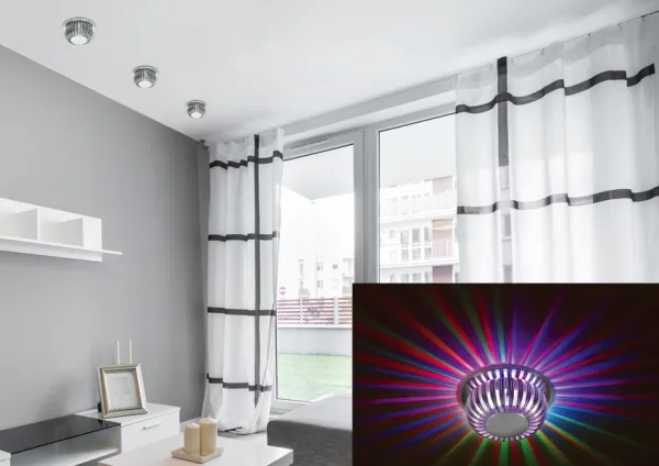 RGB LED stropné svietidlo