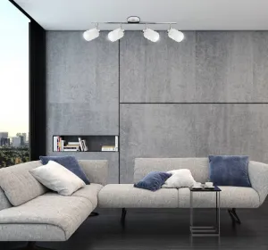 Nástenná stropná lampa chrómový pásik Trans