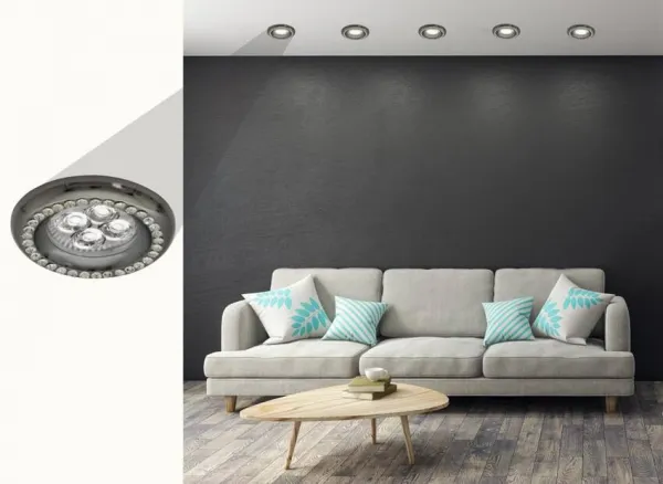 Stropné svietidlo Soc-03 Bk Gu10 50W 230V Stropné svietidlo Pevné okrúhle liate