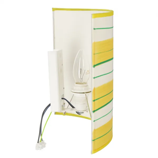 Nástenná lampa 1X40W E14 zelená/žltá MAJA
