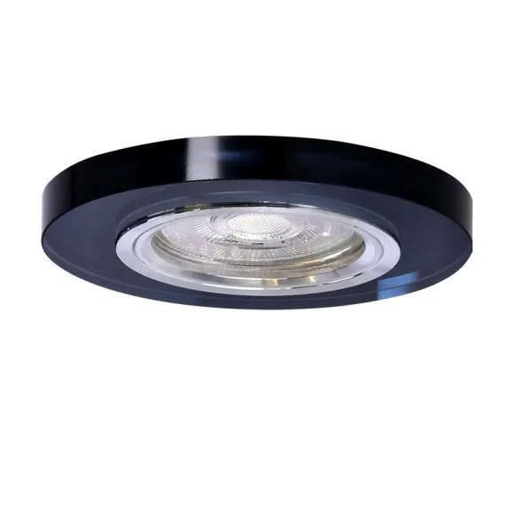 Okrúhle stropné svietidlo, čierne, SS-15