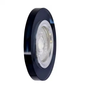 Okrúhle stropné svietidlo, čierne, SS-15