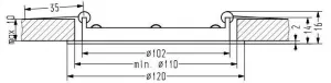 Stropné svietidlo SP-01 IP20 LED