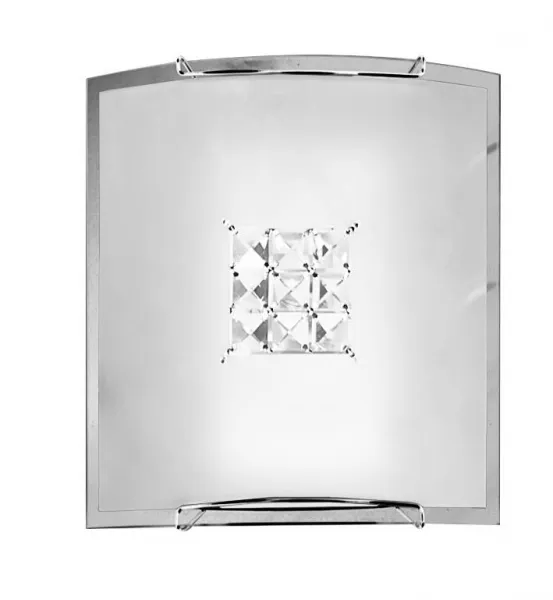 Stropné svietidlo Cristal 1X40W E27 biele 2150/1 štvorcové