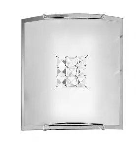 Stropné svietidlo Cristal 1X40W E27 biele 2150/1 štvorcové