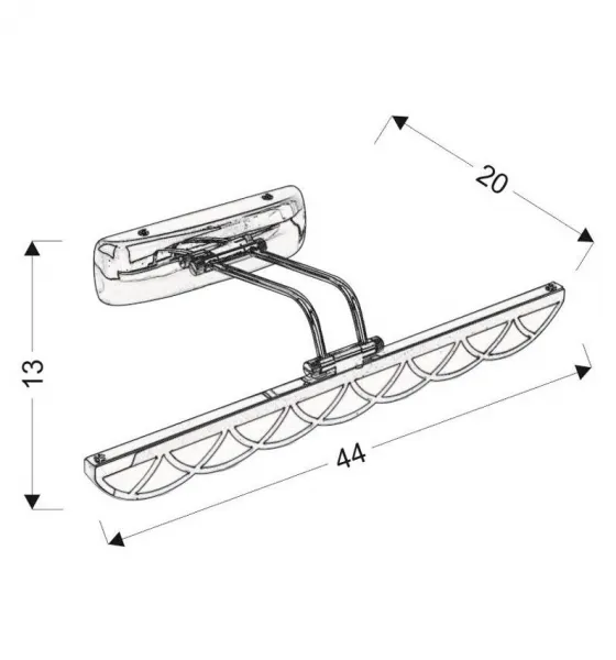 Nástenná lampa do kúpeľne chrómová nad zrkadlo LED 6W 4000K Move