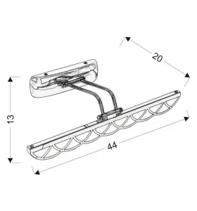 Nástenná lampa do kúpeľne chrómová nad zrkadlo LED 6W 4000K Move