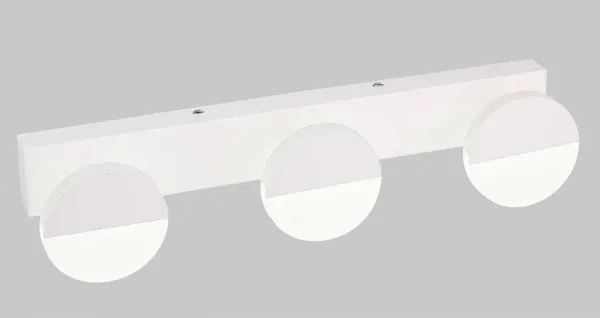 Nástenná lampa do kúpeľne biela trojitá LED 3W 4000K Sing
