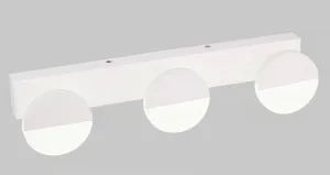 Nástenná lampa do kúpeľne biela trojitá LED 3W 4000K Sing