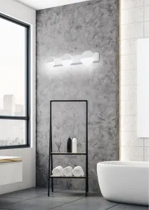 Nástenná lampa do kúpeľne biela trojitá LED 3W 4000K Sing