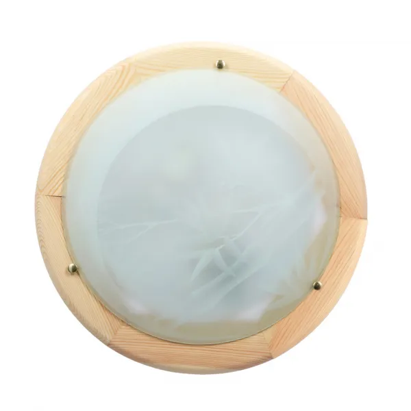 Stropné svietidlo Bambusové stropné svietidlo Drevené Štandardné 1X60 W E27 Borovicové