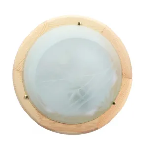 Stropné svietidlo Bambusové stropné svietidlo Drevené Štandardné 1X60 W E27 Borovicové