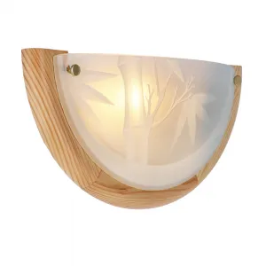 Stropné svietidlo Bambusové stropné svietidlo Drevené Štandardné 1X60 W E27 Borovicové