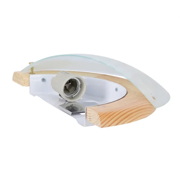 Stropné svietidlo Bambusové stropné svietidlo Drevené Štandardné 1X60 W E27 Borovicové