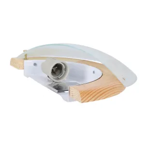 Stropné svietidlo Bambusové stropné svietidlo Drevené Štandardné 1X60 W E27 Borovicové