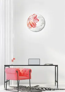Stropná lampa s pružinou E27 červená
