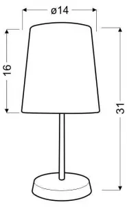 Detská stolová lampa pre dievčatá