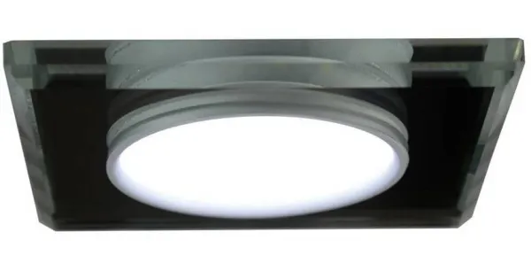 Stropné svietidlo chróm/biele štvorcové LED SSP-22