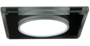 Stropné svietidlo chróm/biele štvorcové LED SSP-22