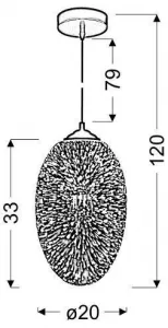 Stropná lampa Galactic E27 3D