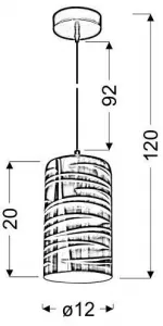 Stropná lampa Galactic E27 3D
