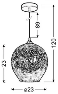 Stropná lampa Galactic E27 3D